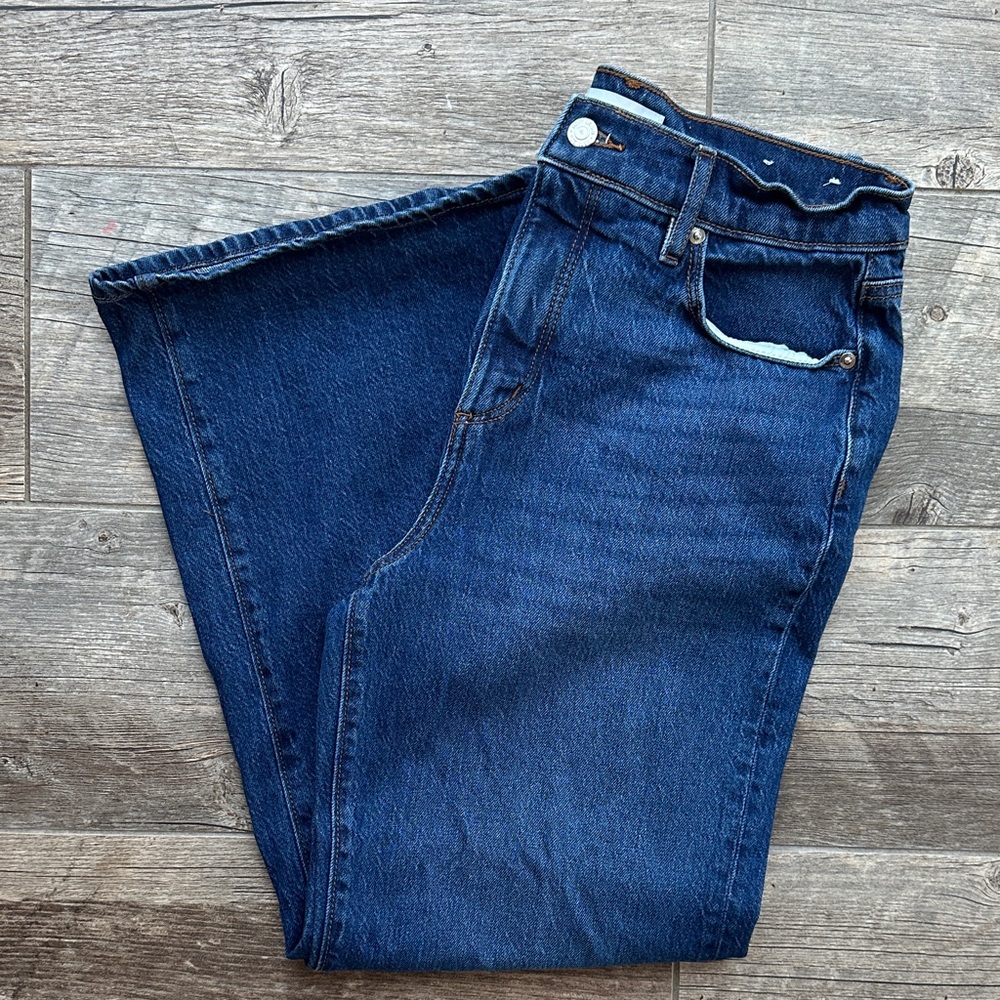 LOFT Dark Blue Straight Leg Jeans